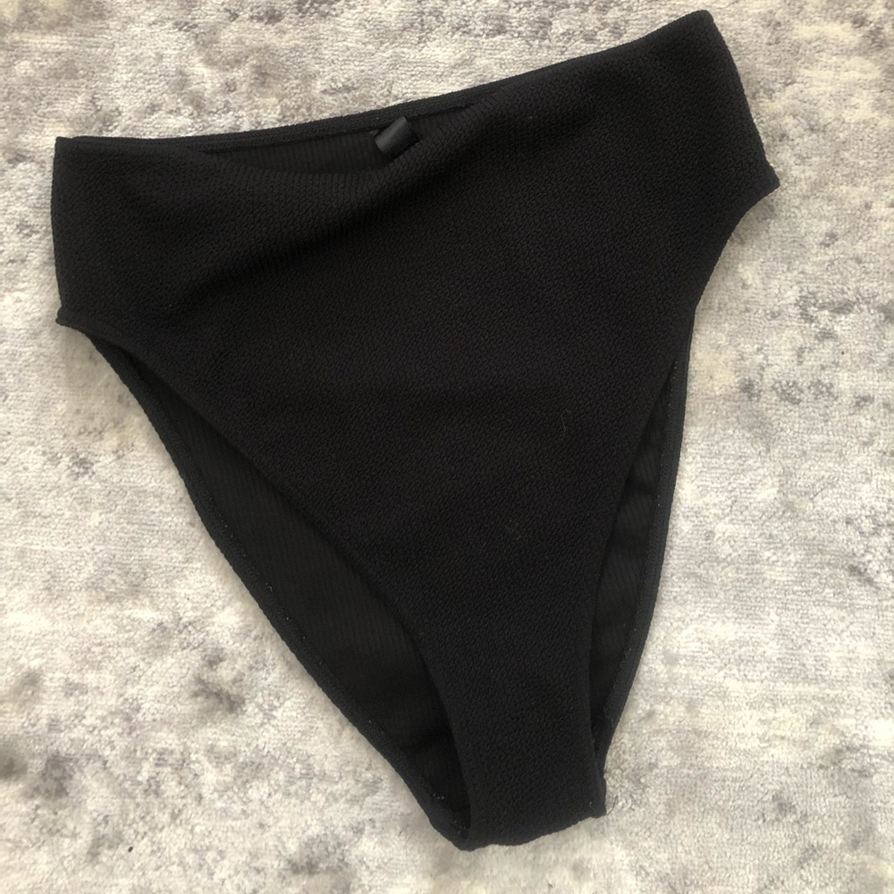 Asos high leg high waisted bikini bottoms crinkle